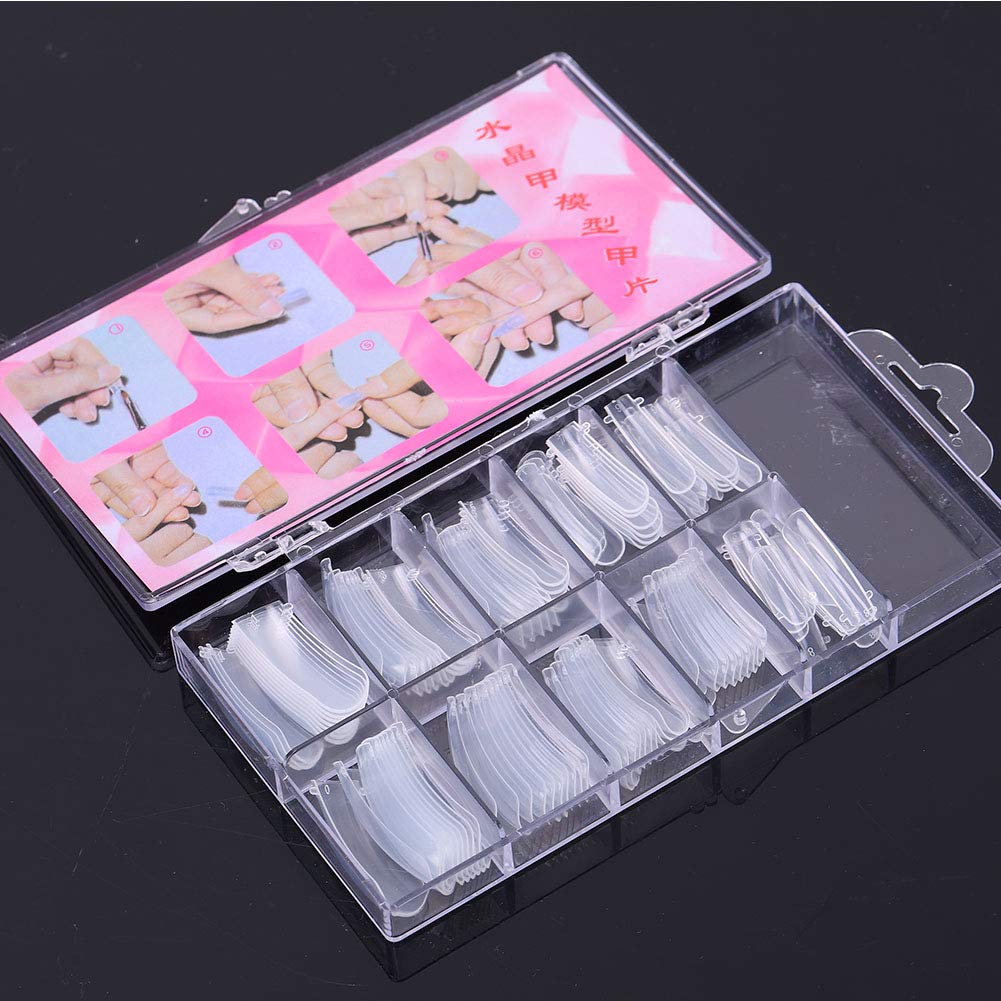 Set di strumenti per nail art con lampada essiccatrice, colla per extension e gel modellante; kit completo per manicure su unghie naturali o artificiali, incluso lima arcobaleno e (Rosa)