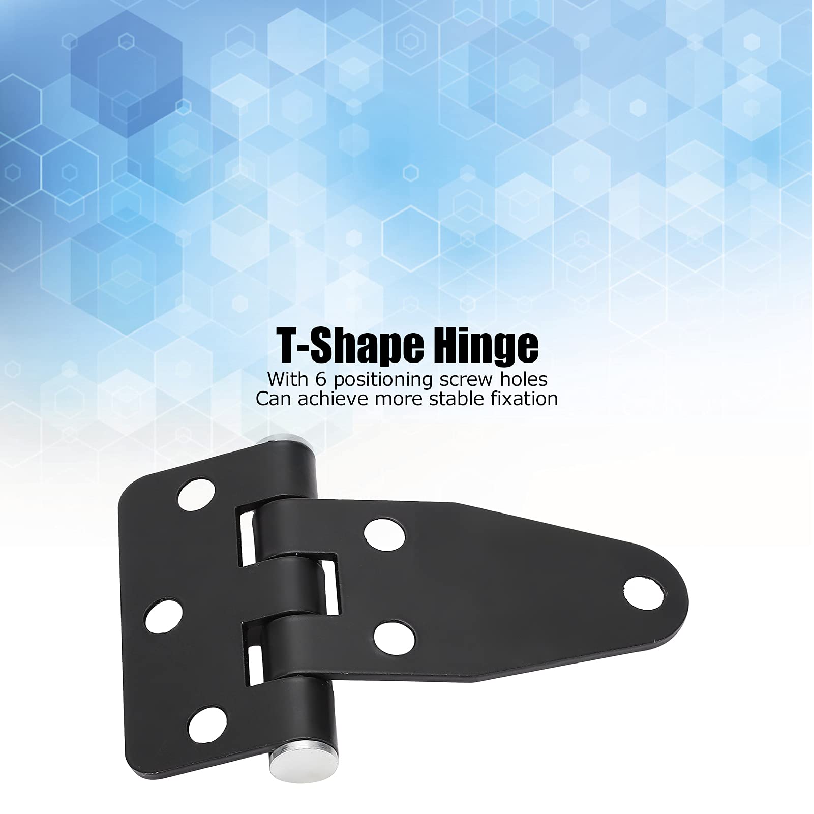 T Hinge,Shed Door Hinge T Shape Shed Door Hinges Thickened Stainless Steel Gate Shelter Hinge Metal Tee Hinges Heavy Duty Ship Accessory for Cabinet Barn Doors Fence Garden Storage Rooms - Image 2