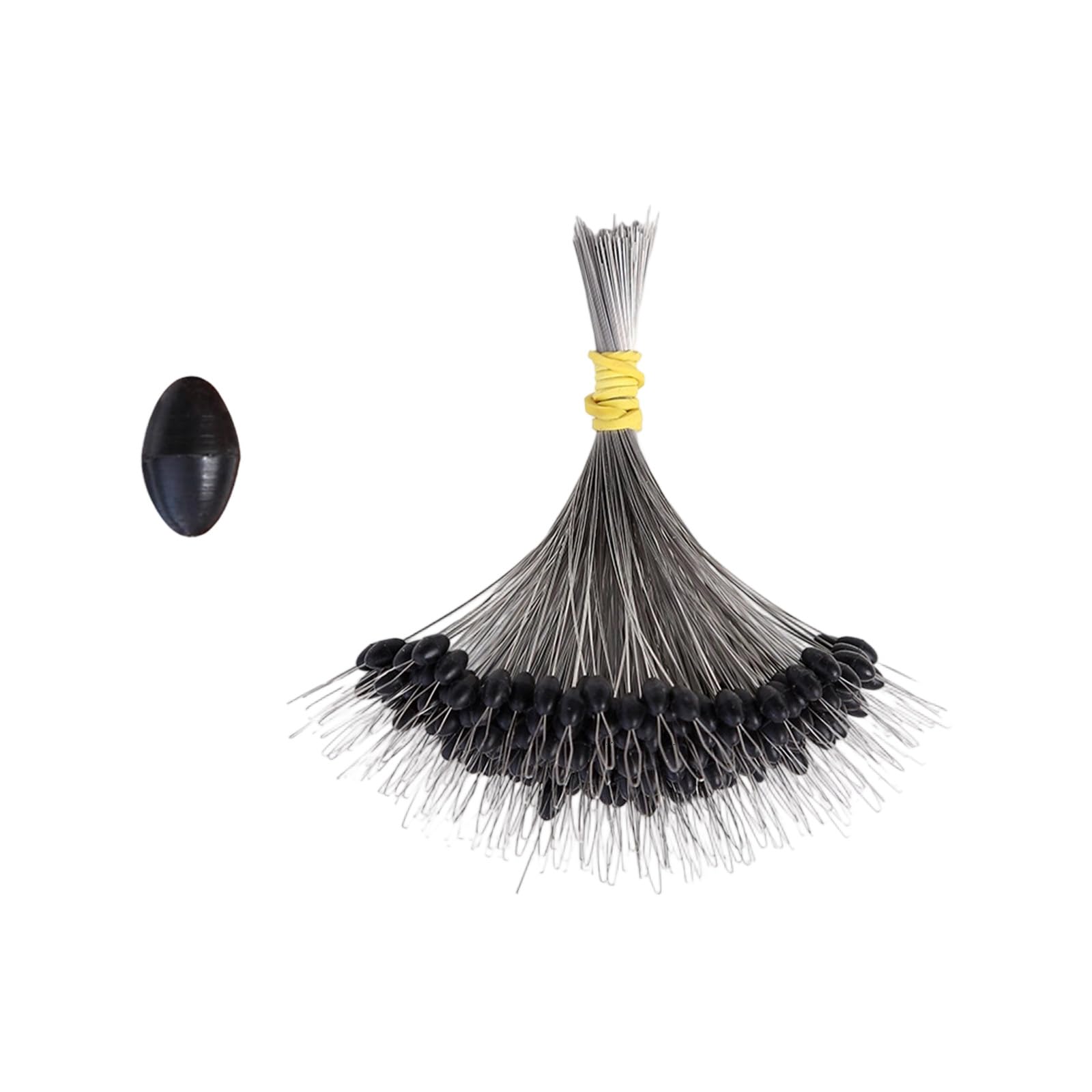 HZBB 300Pcs Silicone Fishing Oval/Cylinder Float Stop Stoppers Fishing Float Bobbers Tackle Accessories Bobber