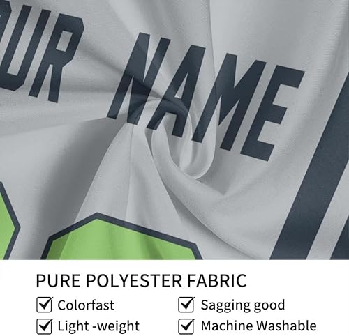 Miniatura 5 de Tapiz personalizado de fútbol americano personalizado con cualquier nombre, tapiz de 59 x 59 pulgadas, para colgar en la pared, gimnasio, deportes,