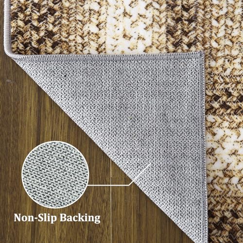 Tapete decorativo ROYHOME 5x7 Boho Taupe miniatura 7