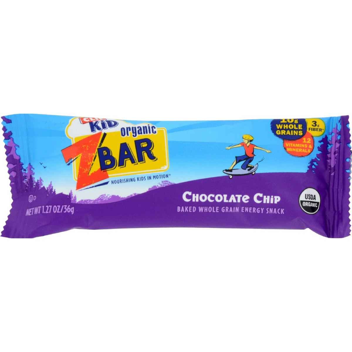 CLIF BarClif Kid Zbar Organic Granola Bars Chocolate Chip 18 Count (Pack of 1) Multi