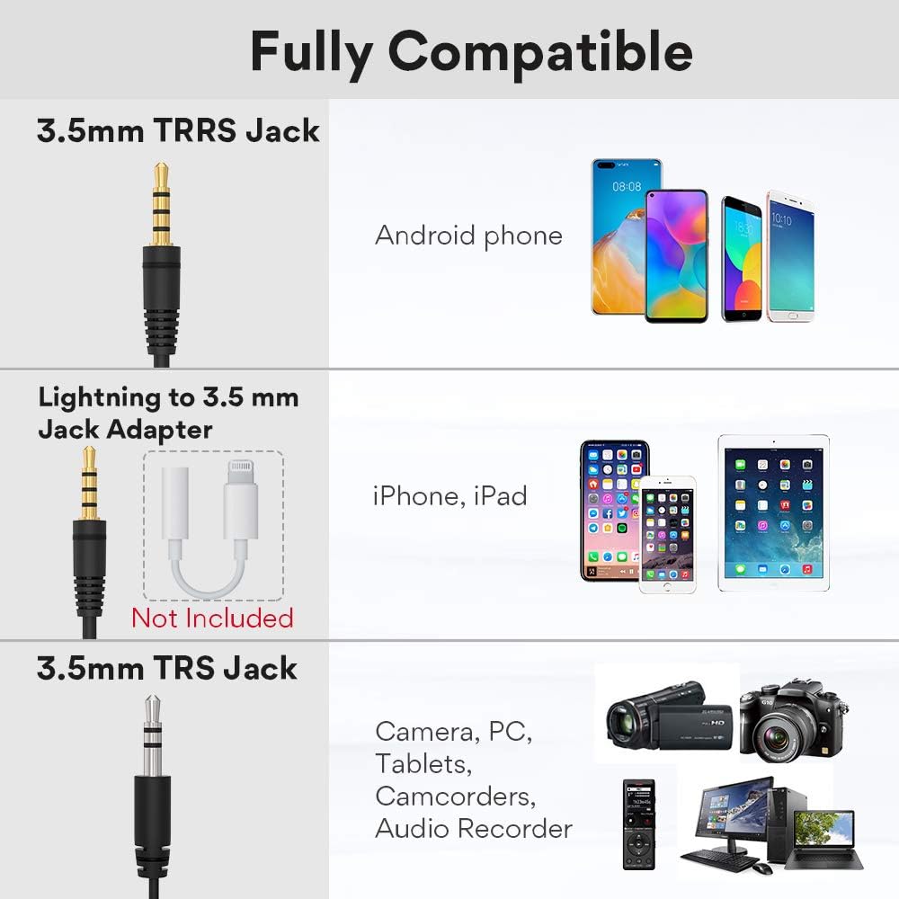 Cheapest 🛒 Lavalier Microphone for iPhone Android Smartphones, MAONO 2 Pack Professional Omnidirectional Condenser Clip on Lapel Mic for Recording, Interview, YouTube Video, Vlogging (AU-303) 80% Off Discount Lavalier Microphone for iPhone Android Smartphones, MAONO 2 Pack Professional Omnidirectional Condenser Clip on Lapel Mic for Recording, Interview, YouTube Video, Vlogging (AU-303)