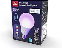 Vista 11 de Globe Electric 50589 Color-Changing A19 LED Smart Light Bulb, 2.4 GHz Wi-Fi, 60W Equivalent 800LM, Works with Alexa Only, 1-Pack