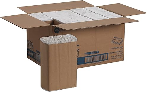 Vista 14 de Toalla de papel plegable Prémium C Georgia-Pacific Signature de dos capas, blanca, C-Fold, 12