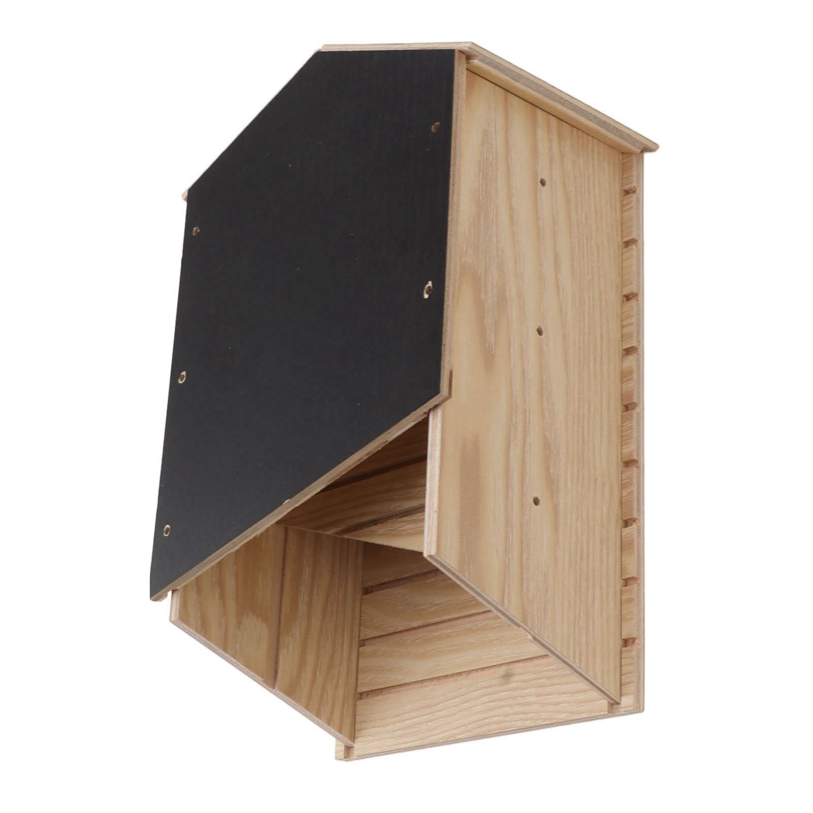 Bewinner Kit de Casa de Murciélagos, Refugio de Caja de Murciélagos de Doble Cámara Resistente a la Intemperie, Casa de Murciélagos Impermeable de Madera Compuesta para Interiores