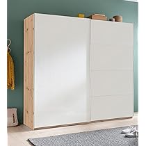 Composad | Armadio della Linea SYSTEMA, Armadio a 2 Ante Scorrevoli, Camera da Letto, (LxAxP) 250x223x67 cm, Colore Rovere Oak Mielato e Bianco Top Matt, Made in Italy