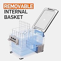 Vista 13 de Euhomy - Refrigerador de automóvil, 12 voltios, 35L (38 qt), refrigerador RV con 12/24 V CC y 120-240 V CA, refrigerador y congelador