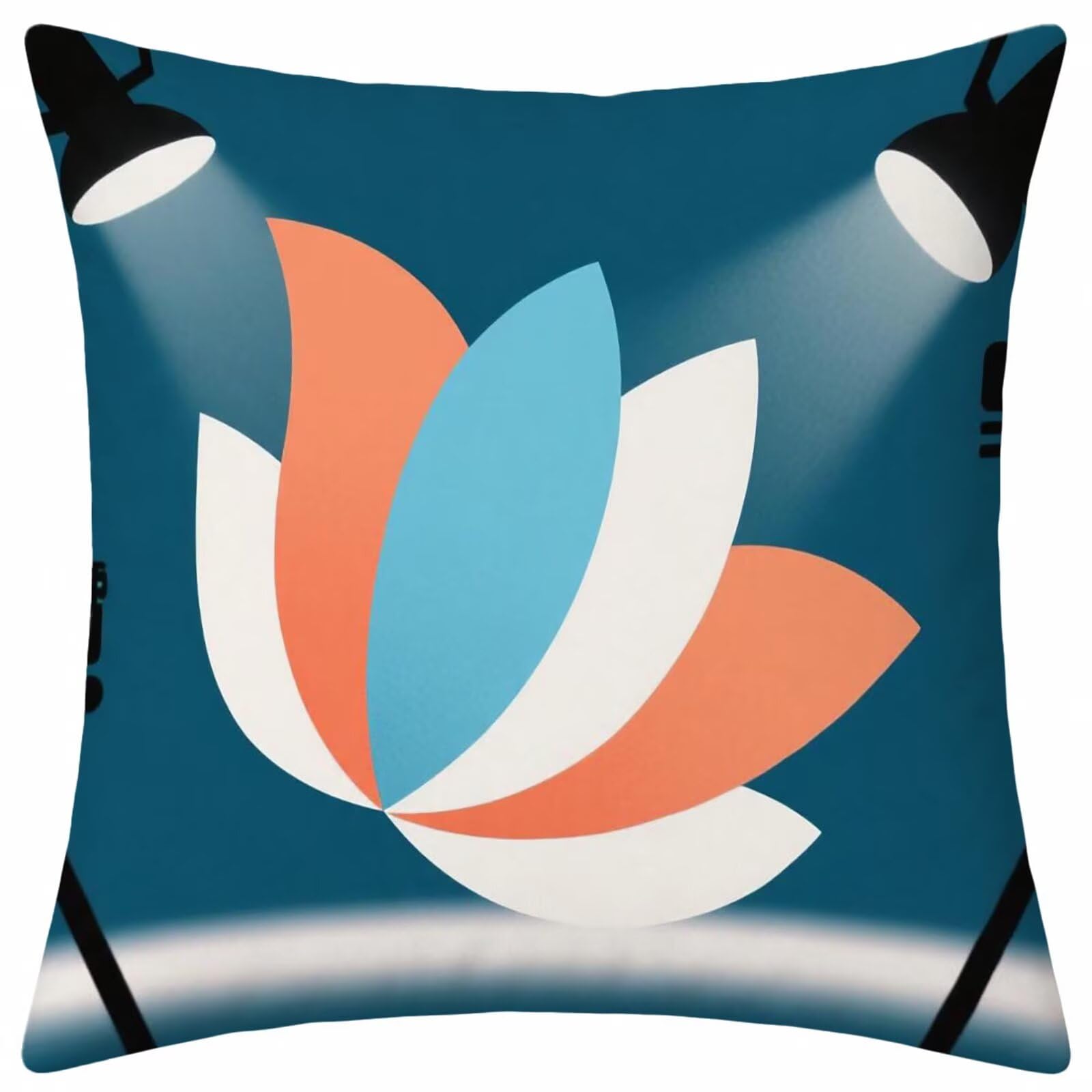 Cushion covers 60x60cm azul terciopelo para decorar el sofa de tu sala de estar