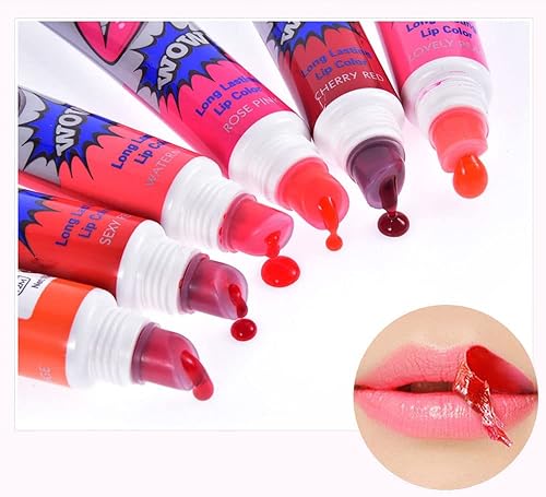Miniatura 5 de VeniCare - Juego de 6 tatuajes labiales impermeables para despegar y revelar labios para mujeres y niñas, tatuaje de labios