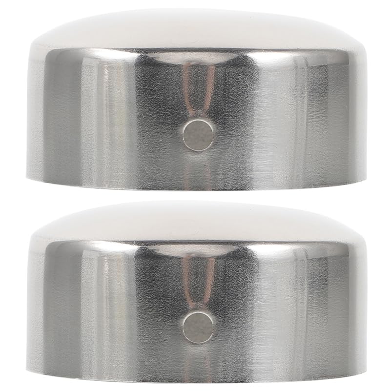 Uonlytech Handrail End Caps 2 Pairs 1.5 Inch Pvc Tube Plugs Decorative Banister Covers Stair Rail Accessories Indoor Outdoor