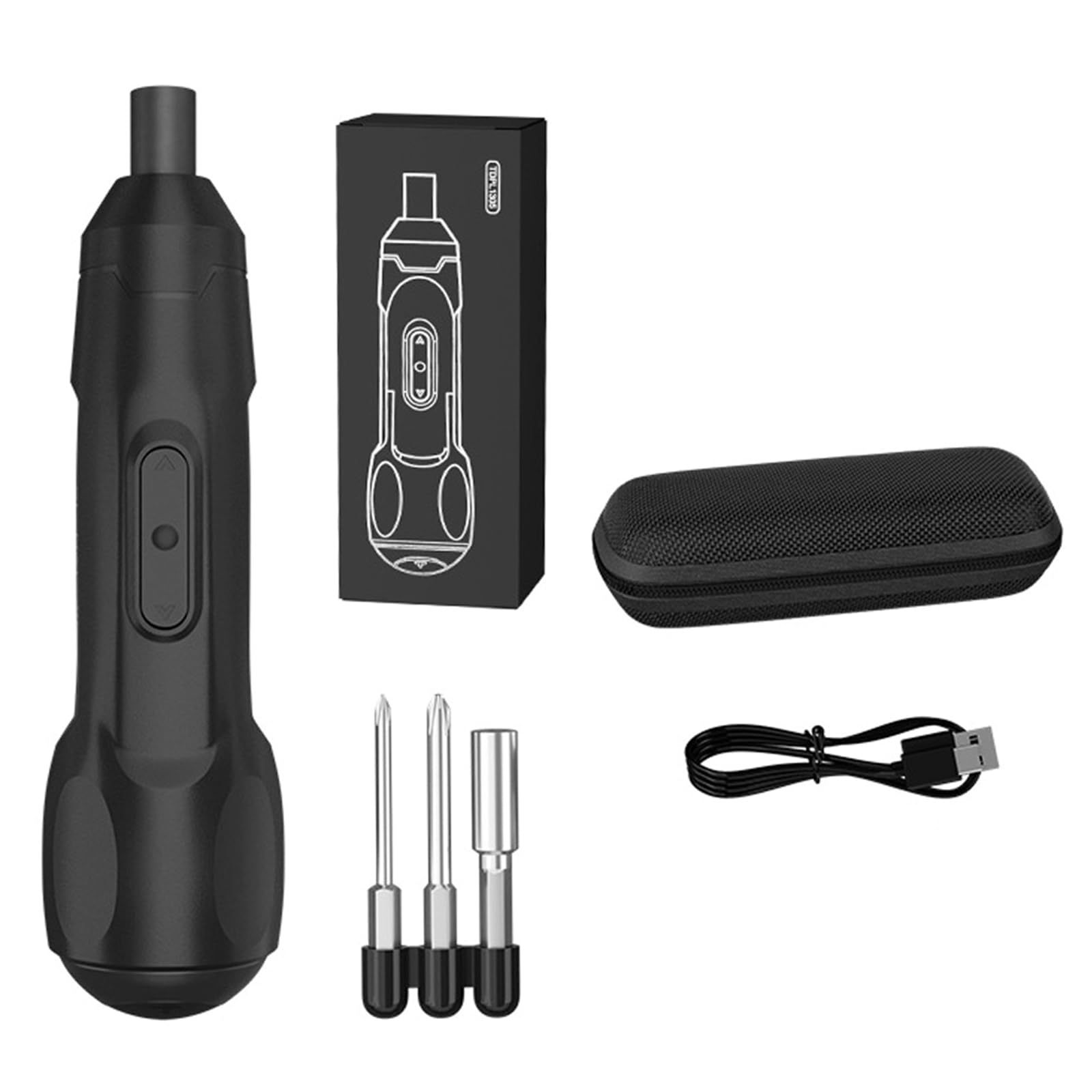 Limtula Women's 3Pc Accessories Cordless Electric Screwdriver Usb C Charging Port Bits Set Rechargeable Screwdriver For Remote Car Tool Projects Tool