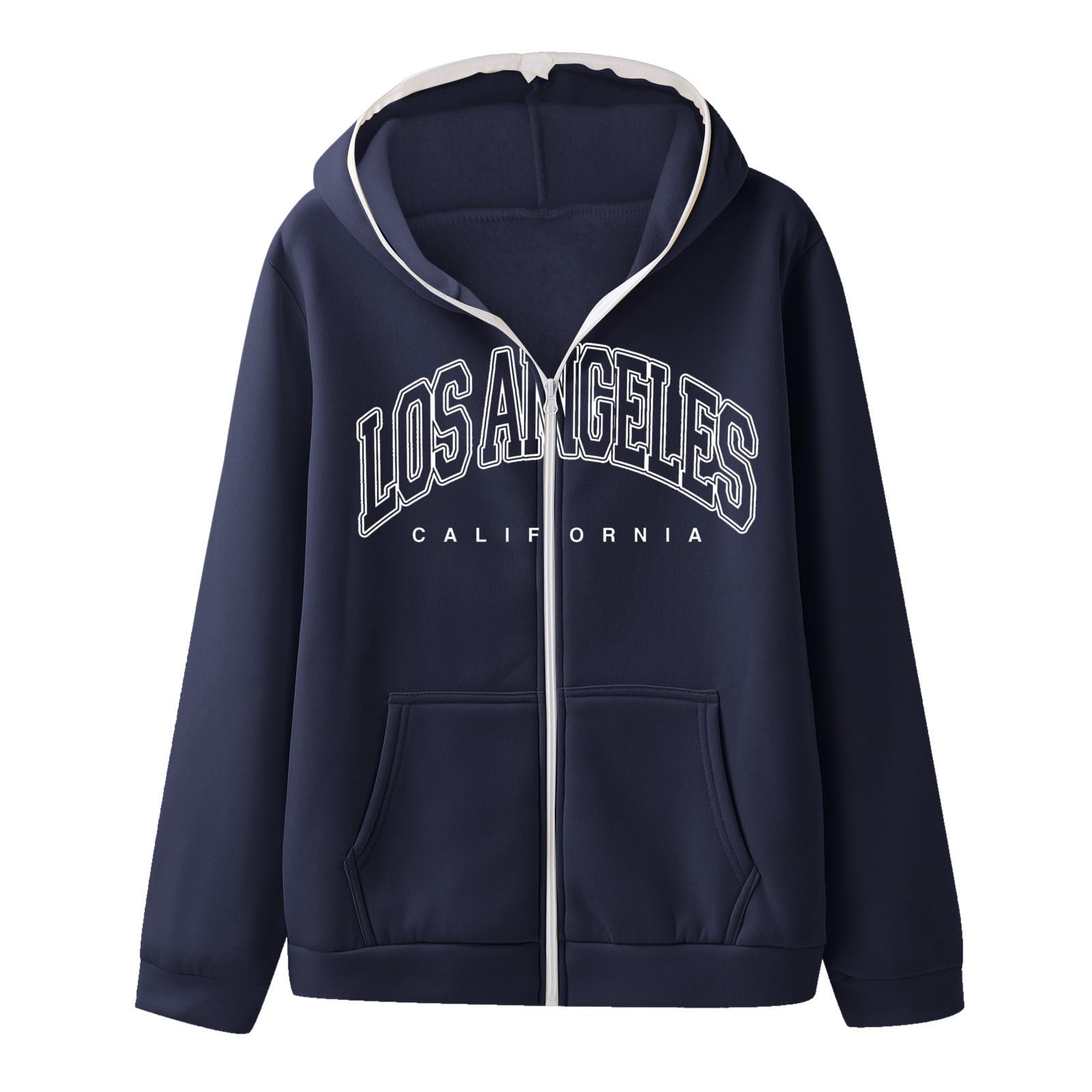 Felpa con cappuccio unisex con ricamo, cardigan leggero per il tempo libero, per uomo e donna, stile urbano europeo e americano, ideale per look hip hop e tutti i giorni, misto cotone traspirante