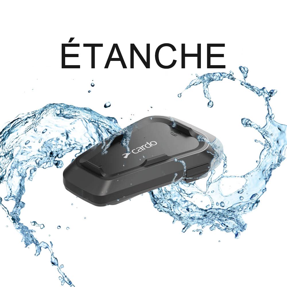 Cardo Spirit, système de Communication Bluetooth pour Casque de Moto - 1 Unité