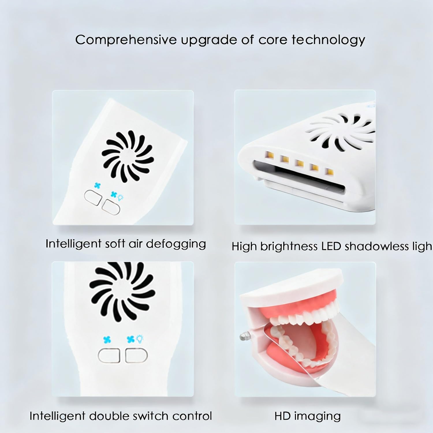 Specchio fotografico dentale antiappannamento, specchi occlusali dentali, riflettore bifacciale, specchietti intraorali occlusali, kit for ispezione orale