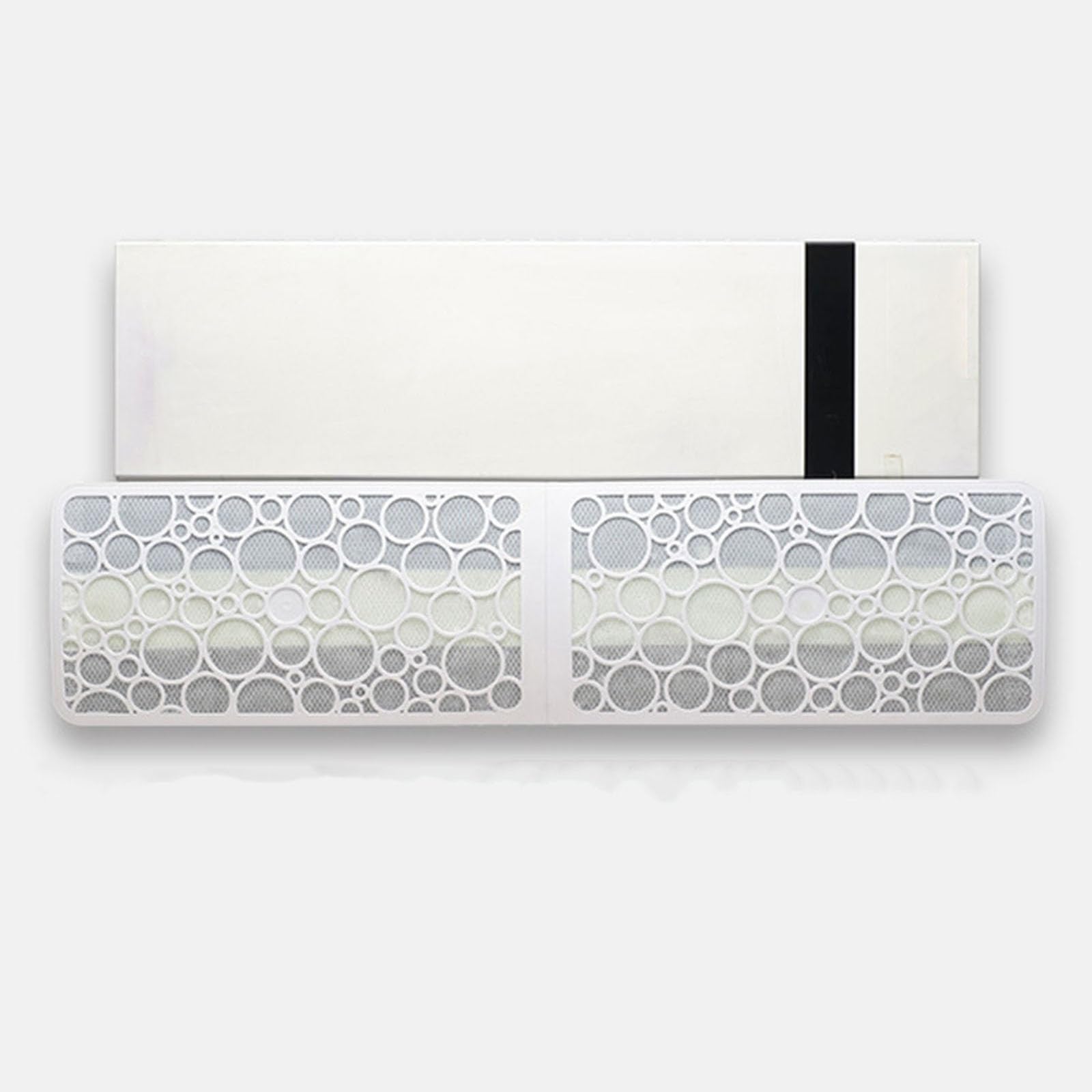 Deflettore Condizionatore Regolabile, Deflettore in Plastica con Filtro di Purificazione ad Alta Efficienza in Cotone, Anticondensa(90 * 22cm/35.4 * 8.7in)