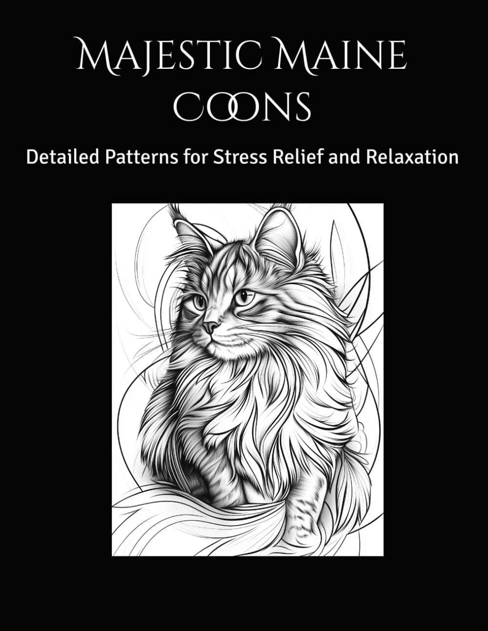 Majestic Maine Coons: Detailed Patterns for Stress Relief and Relaxation