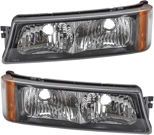 KarParts360 Para Chevy Silverado 3500 2003, 2004, 2005, 2006 intermitenteluz de estacionamiento par de bombillas laterales del conductor y del