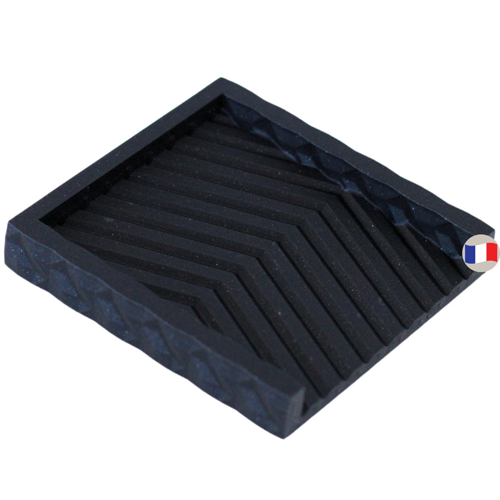 Porte Savon Cuisine, Porte Savon de Marseille, Salle de Bain Accessoire, Porte-savons fabriqué in France, Support savons Solides Pratique et Anti-dérapant