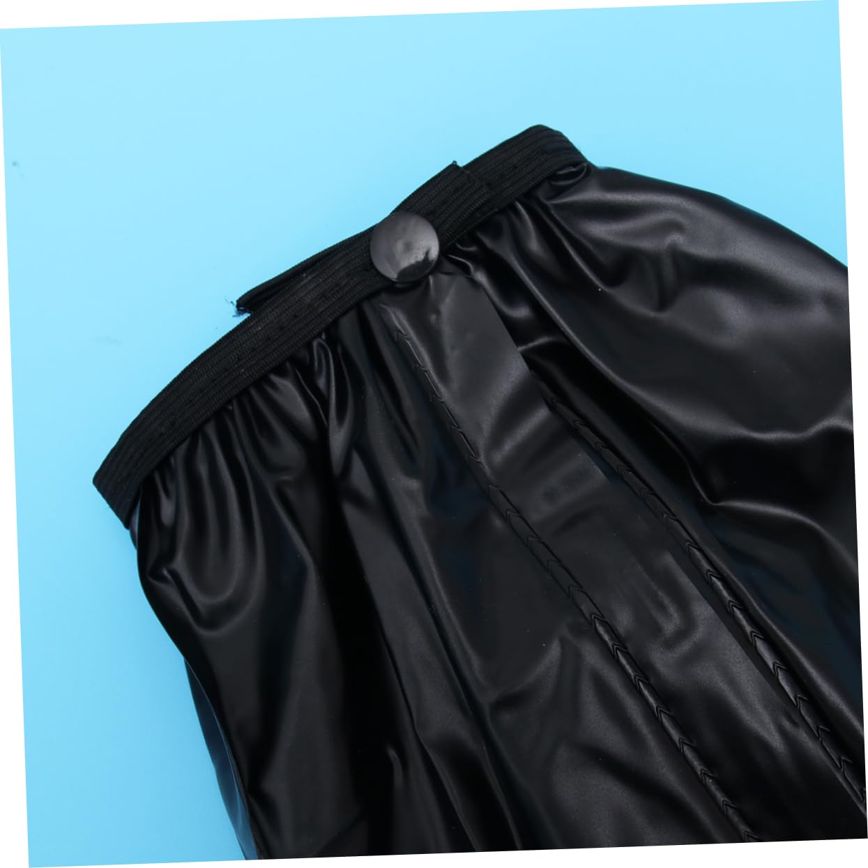 COSMEVIVI Men's High- Shoe Xxl Black Pvc Overshoes Zipper Non- Rainproof for Outdoor Use