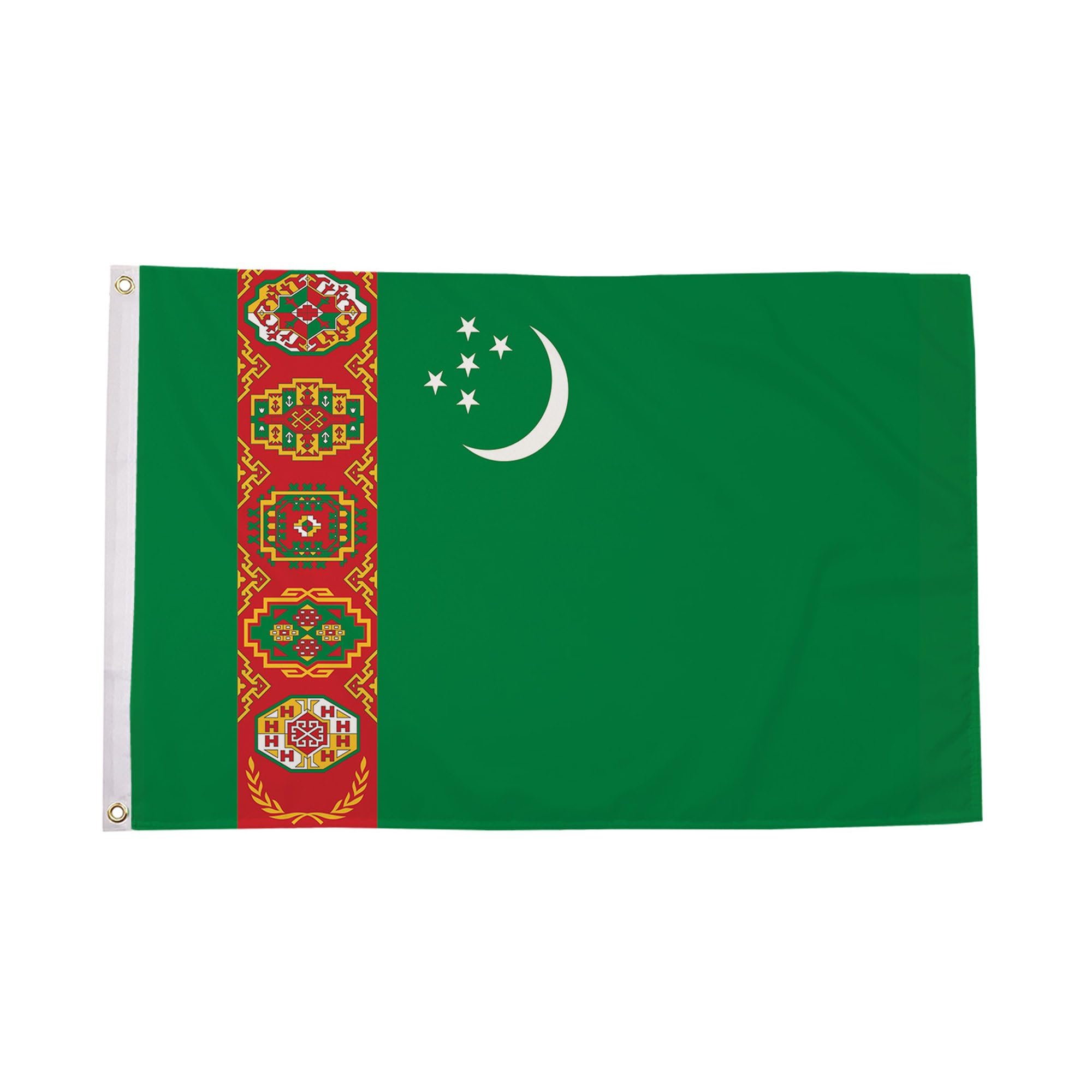 Flagtex Turkmenistan Large Flag 8ft x 5ft (240cm x 150cm) — image 1