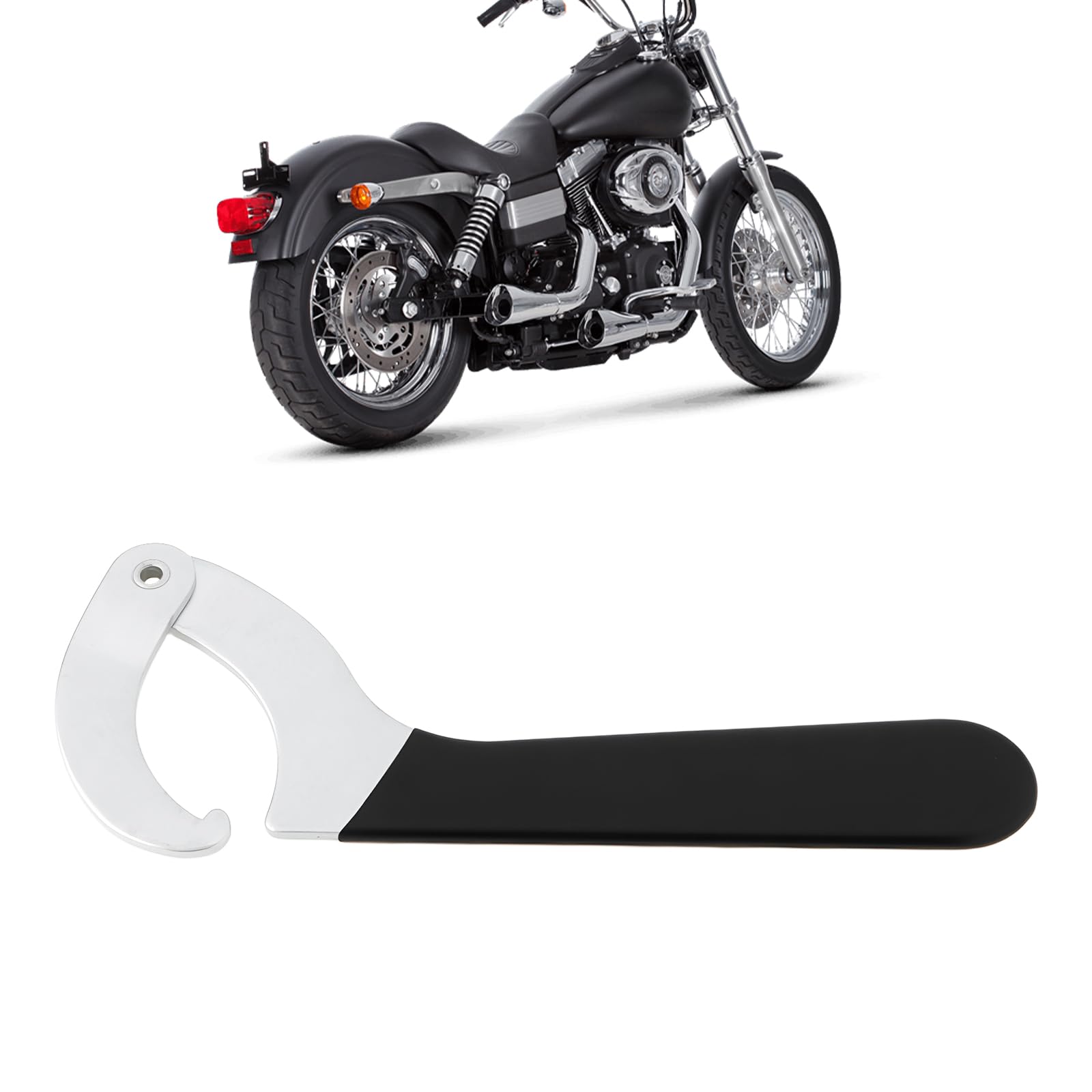OTOTEC Chiave regolabile ammortizzatore molla moto in acciaio inox 2 a 4-3/4 pollici compatibile con Leixun e altri modelli