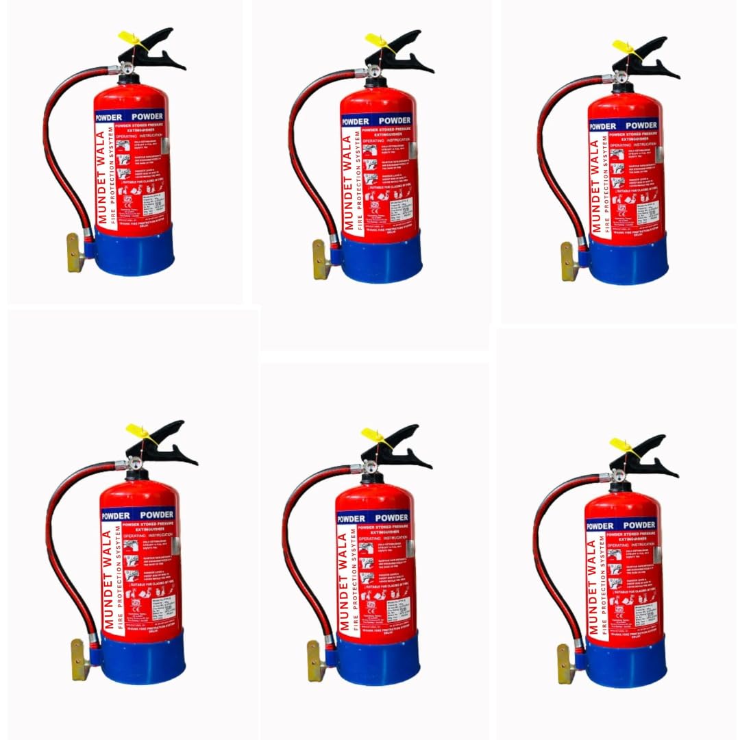 Mundet Wala ABC Powder Type Fire Extinguisher | Fire Safety for All Types of Fire for Home, Office & Car (4KG) (Pack of 6) (B0CYH62W4J) Amazon Price History, Amazon Price Tracker