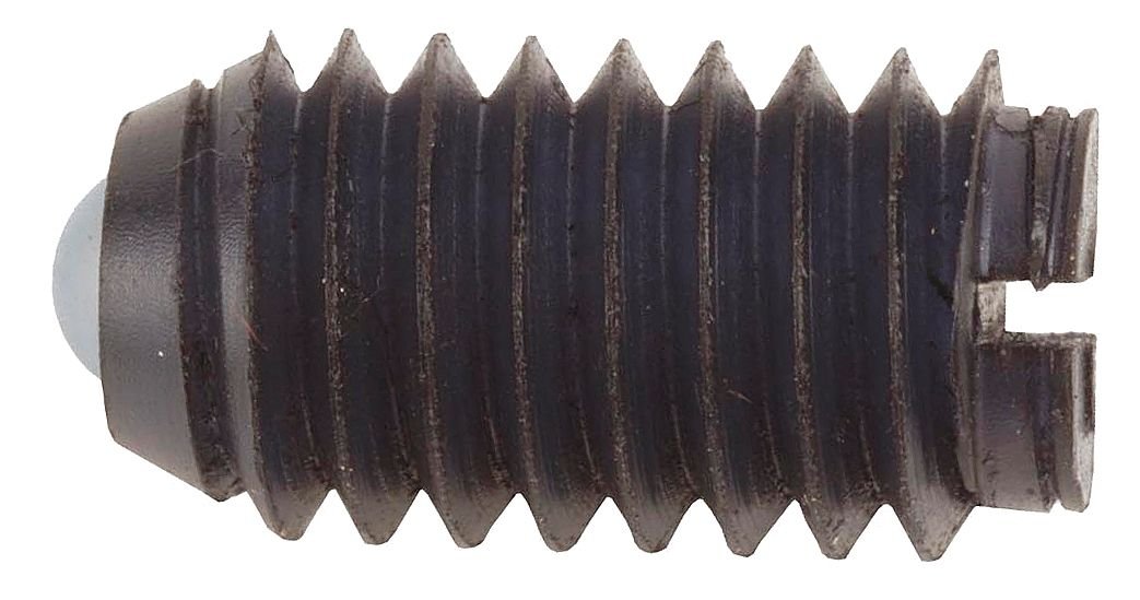 Plunger, Ball, Steel, B/O, 5/16-18, 37/64, PK5