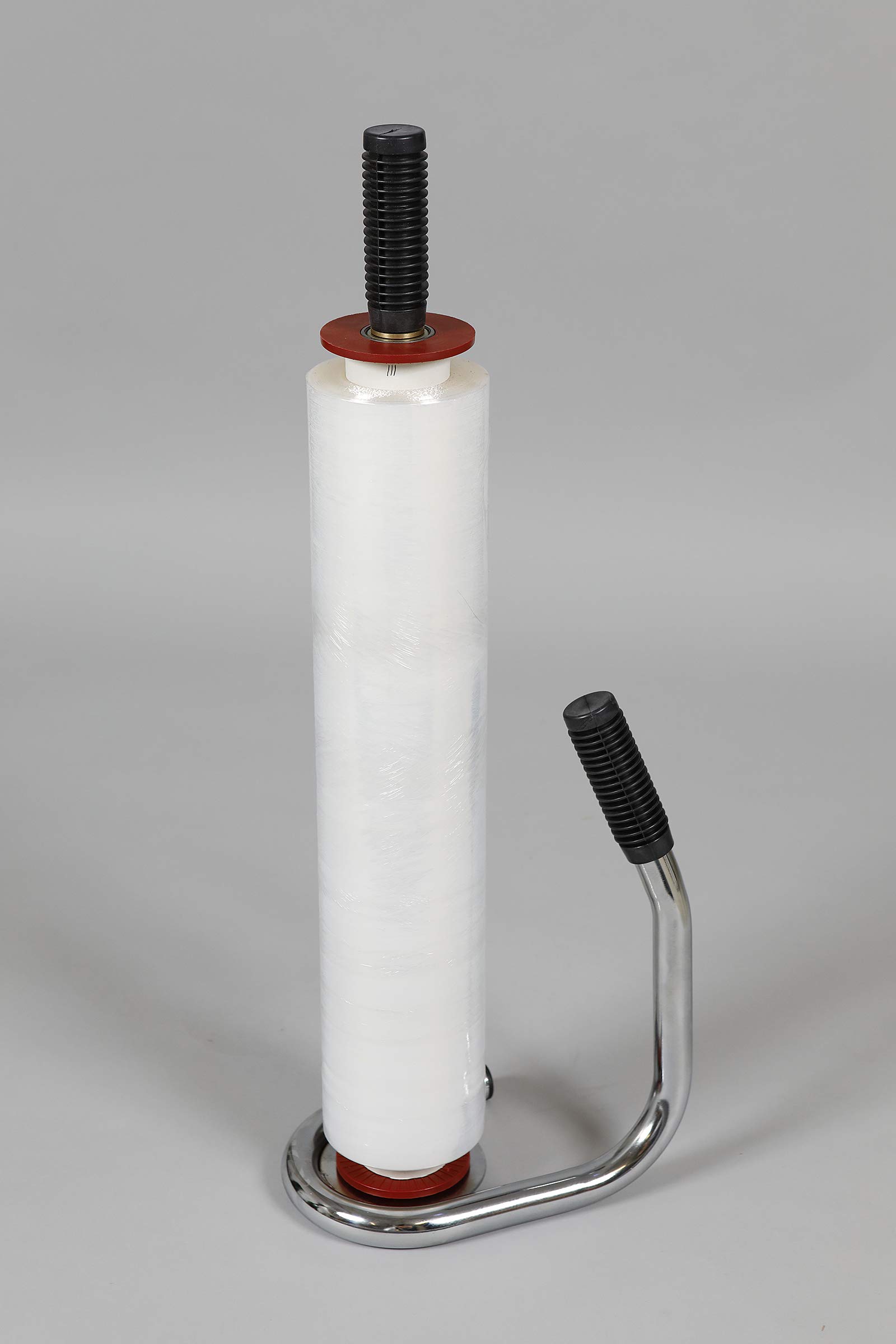 Stretchfolienabroller mit Feststellbremse | Profi Handabroller für Stretchfolie | Abroller für Rollen mit Kerndurchmesser von ca. 50mm