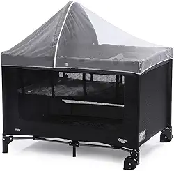 Berço Cosco Kids, Happy, Preto Mescla