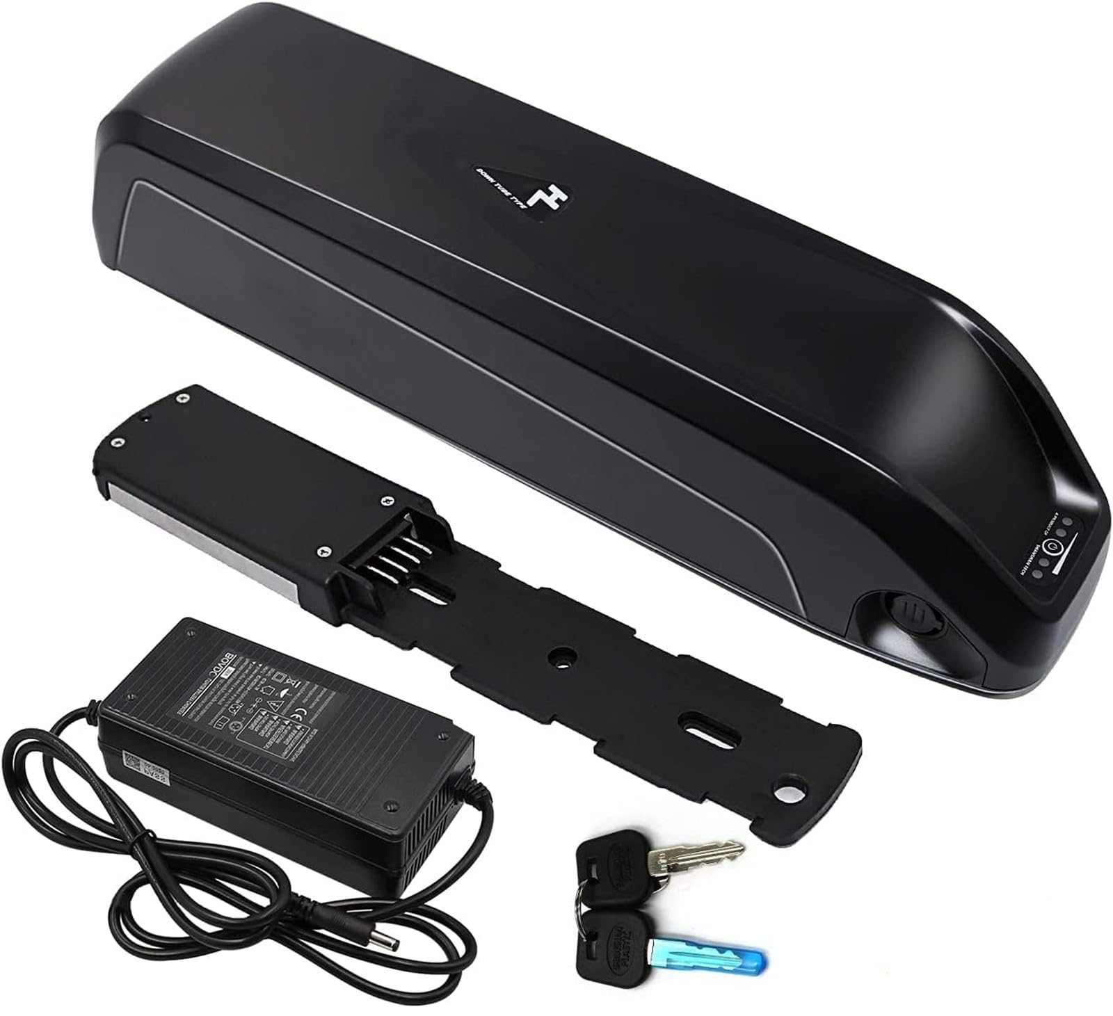Batería Ebike 48V 15Ah, Batería Bicicleta Electrica 48V 15Ah Impermeable Batería De Alta Potencia 48V Ebike Batería para Motor 1000W 750W 500W 350W 250W con Cargador