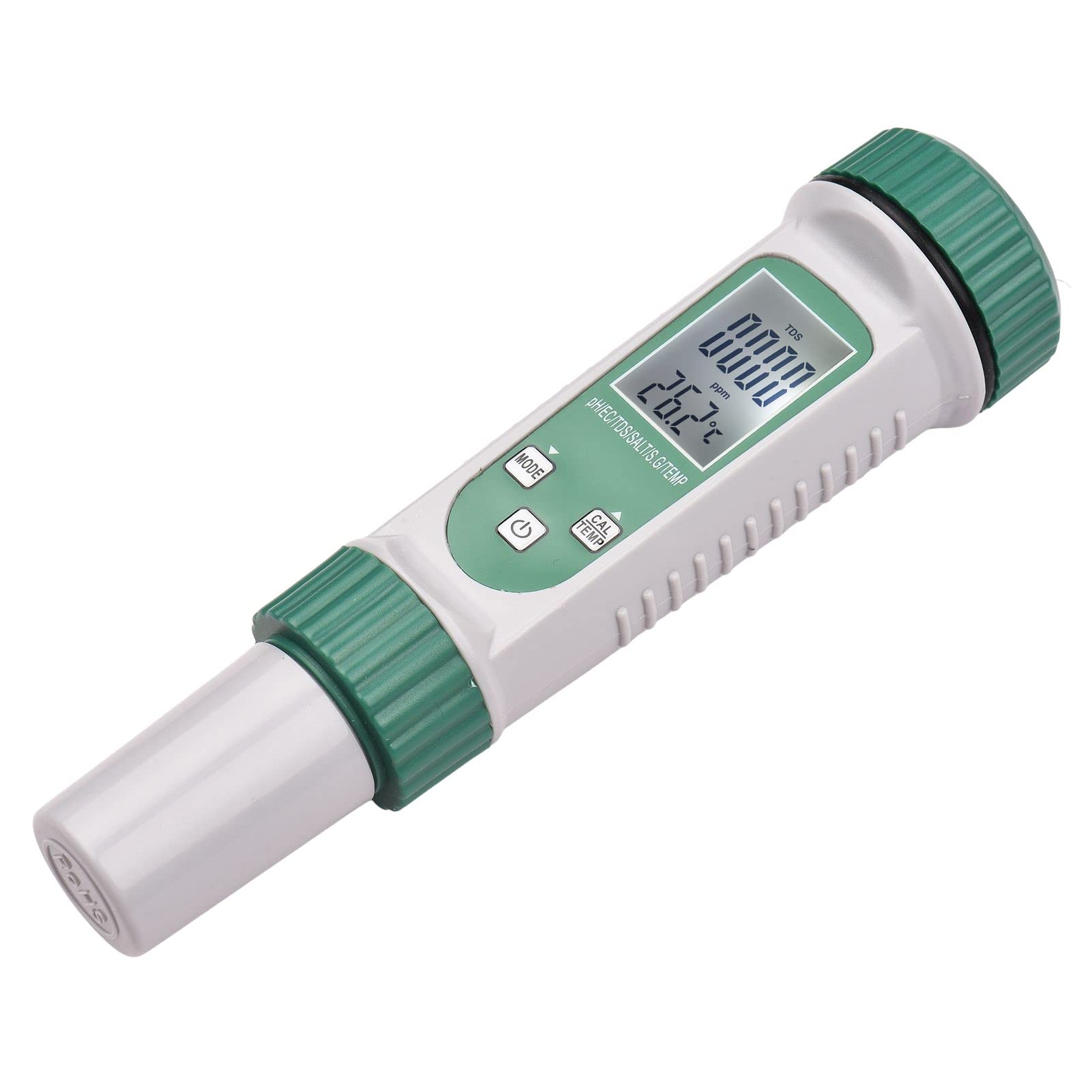 Tester digitale della qualità dell'acqua Monitor multifunzione 6 in 1 per PH EC TDS SALT SG e temperatura - Misuratore portatile per acqua potabile, acquari, coltura e uso in