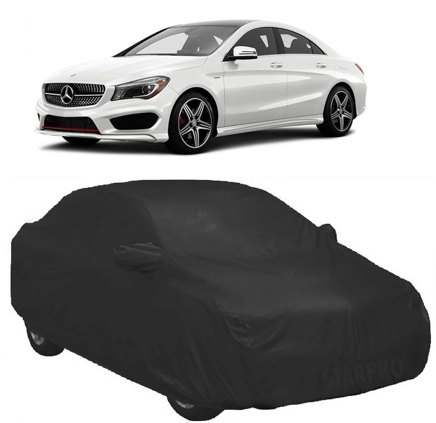 ABORDABLE UV Proof All Weather Car Cover with Mirror Pockets Compatible with Mercedes Benz C-Class Water Resistant Car Cov...