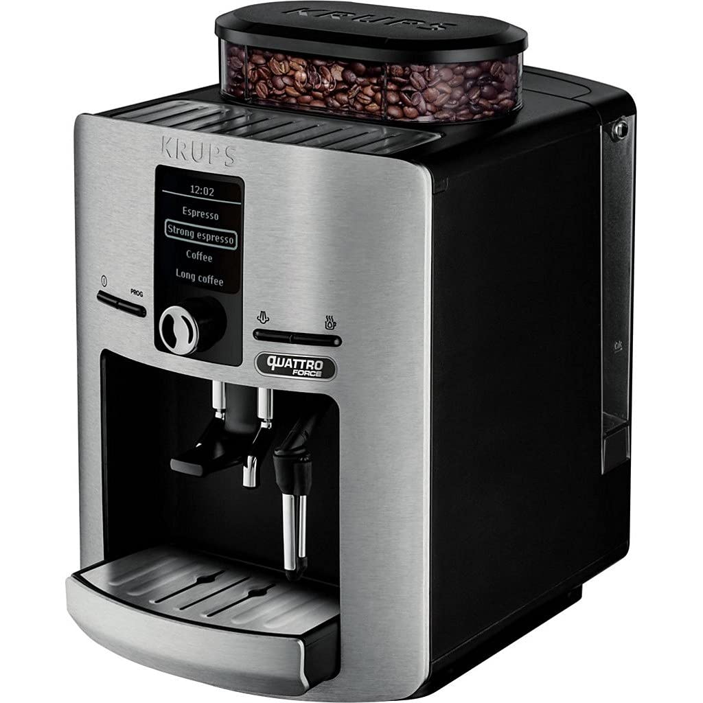 Krups Espresseria, machine expresso broyeur grains, écran LCD Quattro Force