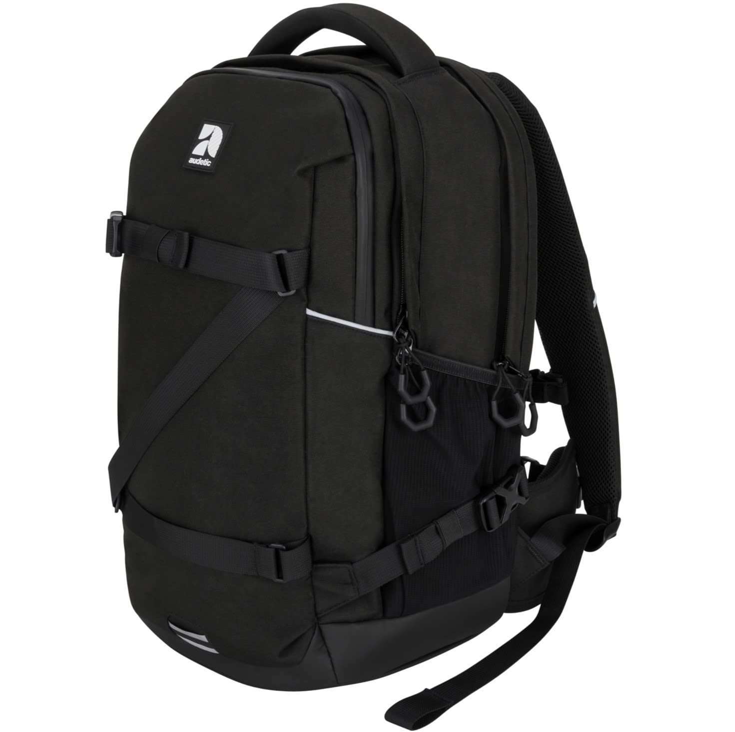 Audetic Mochila Escolar Niñas, Adolescentes Negro - Cosmo - Mochila Ergonómica y Grande para Campus - Mochila Sostenible para el Colegio, Ocio, Viajes - Hidrófugo