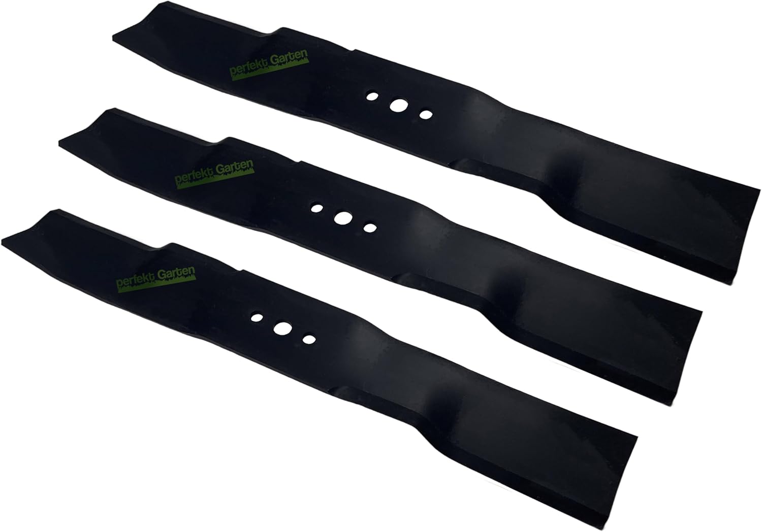 perfektGarten 3 X 45 CM lawnmower mulching blade compatible with Husqvarna Rider Proflex 21 42218 AWD 531 00 92-23