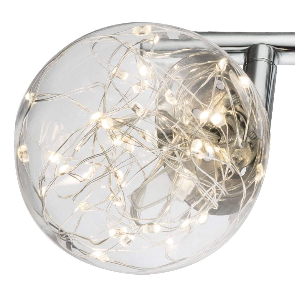 GLOBO LED Spotlight With 3 Bulbs ELLIOTT Matt Nickel 54341-3