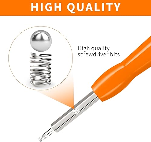 Miniatura 4 de Amaxiu Destornillador de repuesto para timbre de puerta, destornillador Torx T6 T15 de doble punta con herramienta de palanca de apertura de