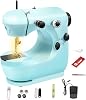 Sewing Machine, For Beginners, Popular, Made in Japan, Everyday Sewing, Electronic Sewing Machine, Hand Sewing Machine Lock, Compact Sewing Machine, Convenient, Small, Popular, Home Mini, Cyan,