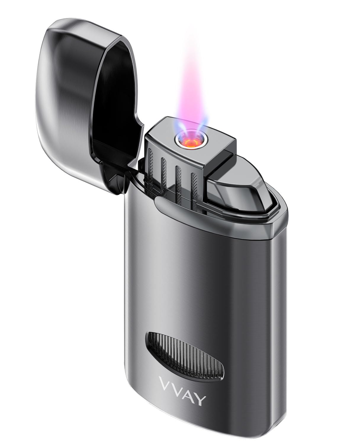 VVAY Windproof Jet Flame Lighter - Gas Refillable (Gas Not Included)