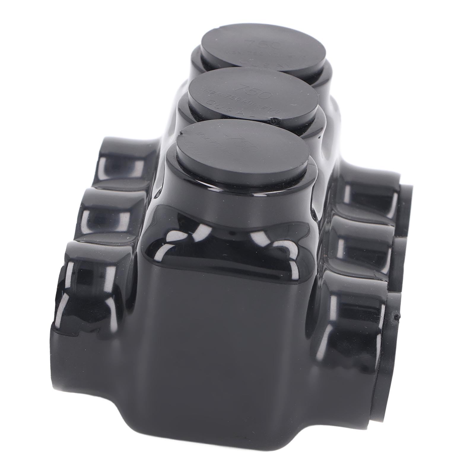 Tissting Conector de cable aislado de 3 puertos - Conector de empalme múltiple para cables de cobre y aluminio, tamaño 3/8 pulgadas, recubrimiento de vinilo, certificación UL