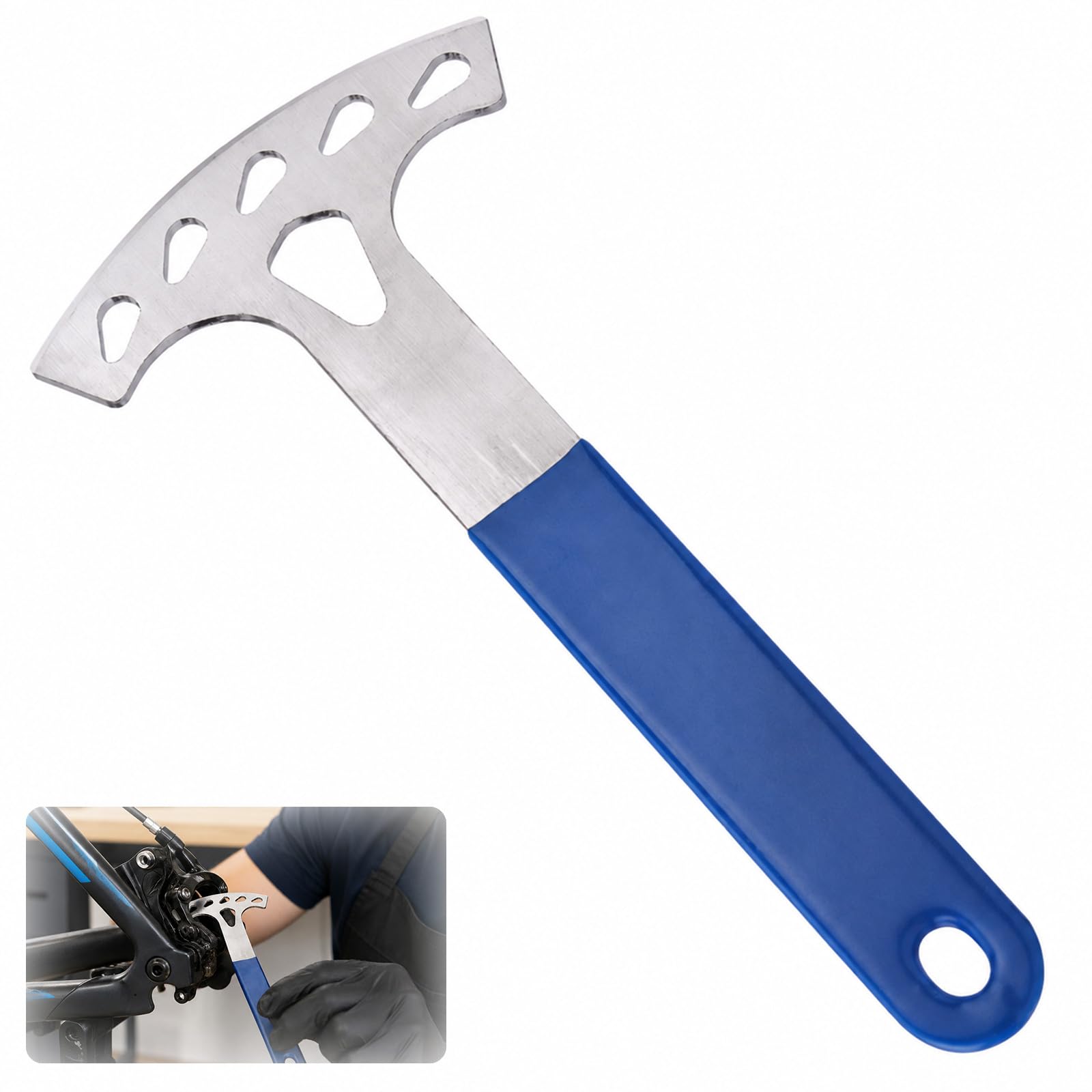 Mistillion Bicycle Disc Brake Spreader, Stainless Steel Bike Brake Piston Separator Tool, No Wheel Removal Needed, Ergonomic Non-Slip Grip for Professional & Amateur Cyclists