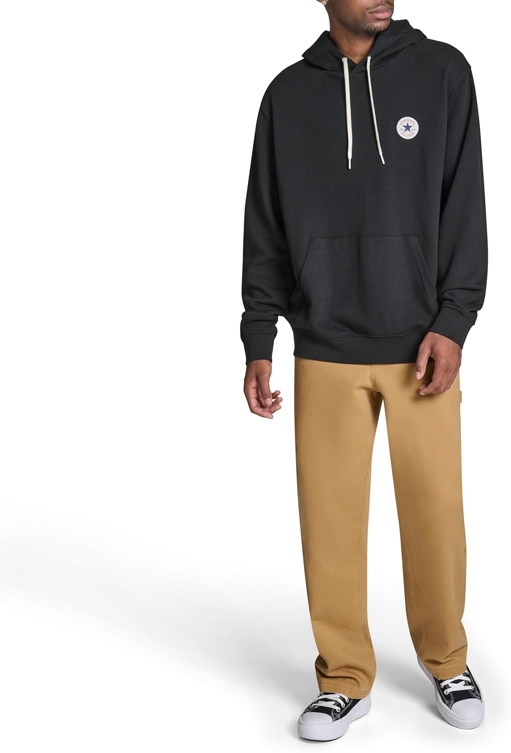 Converse Mens Standard Fit Core Chuck Patch Hoodie - Image 2