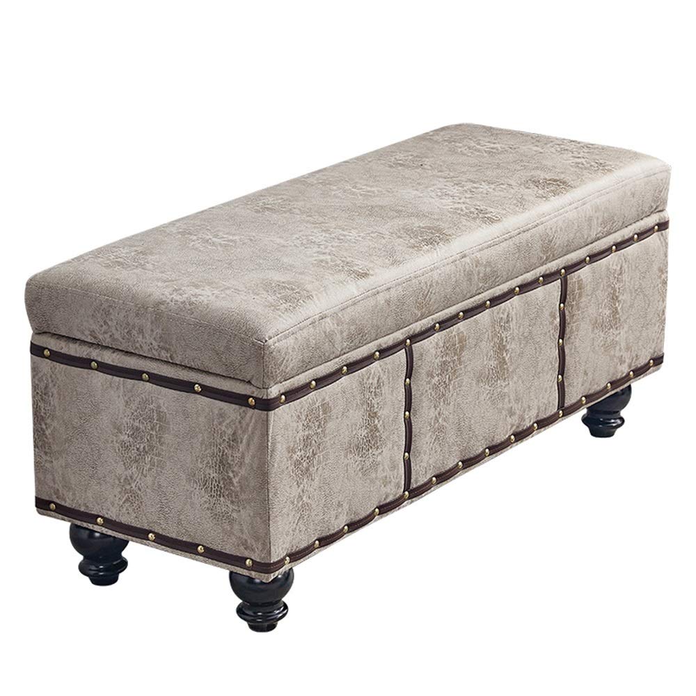 Tabouret à Langer Rectangulaire pour Entrée et Chambre Kaki