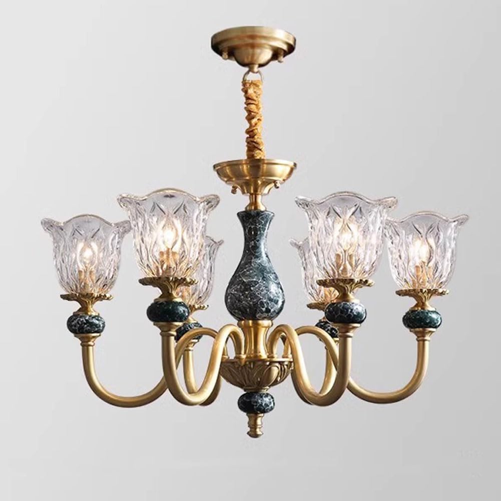 Lustre en cuivre haut de gamme et céramique antique luminaire chic