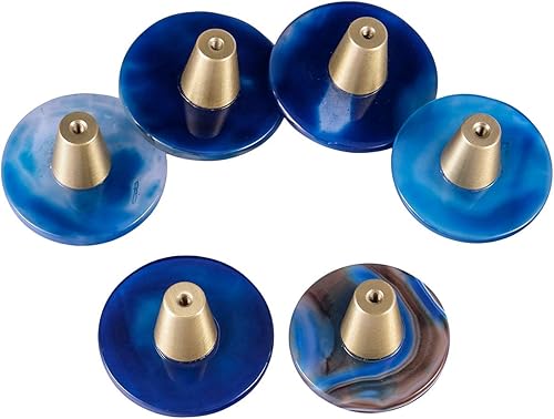 Miniatura 3 de Rockcloud Perillas redondas de ágata para gabinete, manijas redondas para cocina, aparador, armario, armario, armario, paquete de 2, color verde y