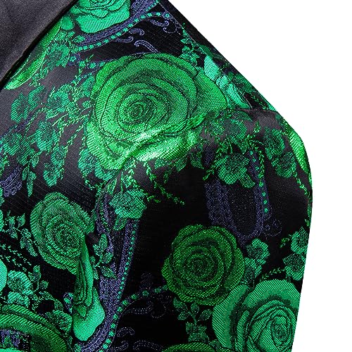 Barry. Wang Men's Sport Coats & Blazers Flower Suit Jacket 1 Button Paisley Tuxedo Mardi Gras Carnival Parade Gift4