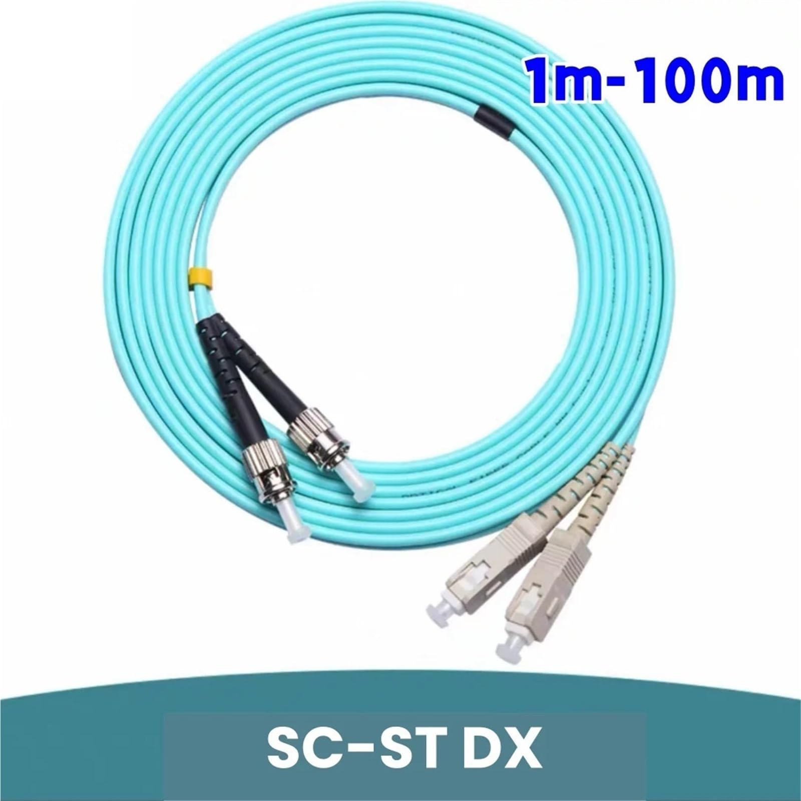 Cordon de raccordement à Fibre Optique SC-St OM3 OM4 Duplex 1-100 m(20m 2pcs OM4)