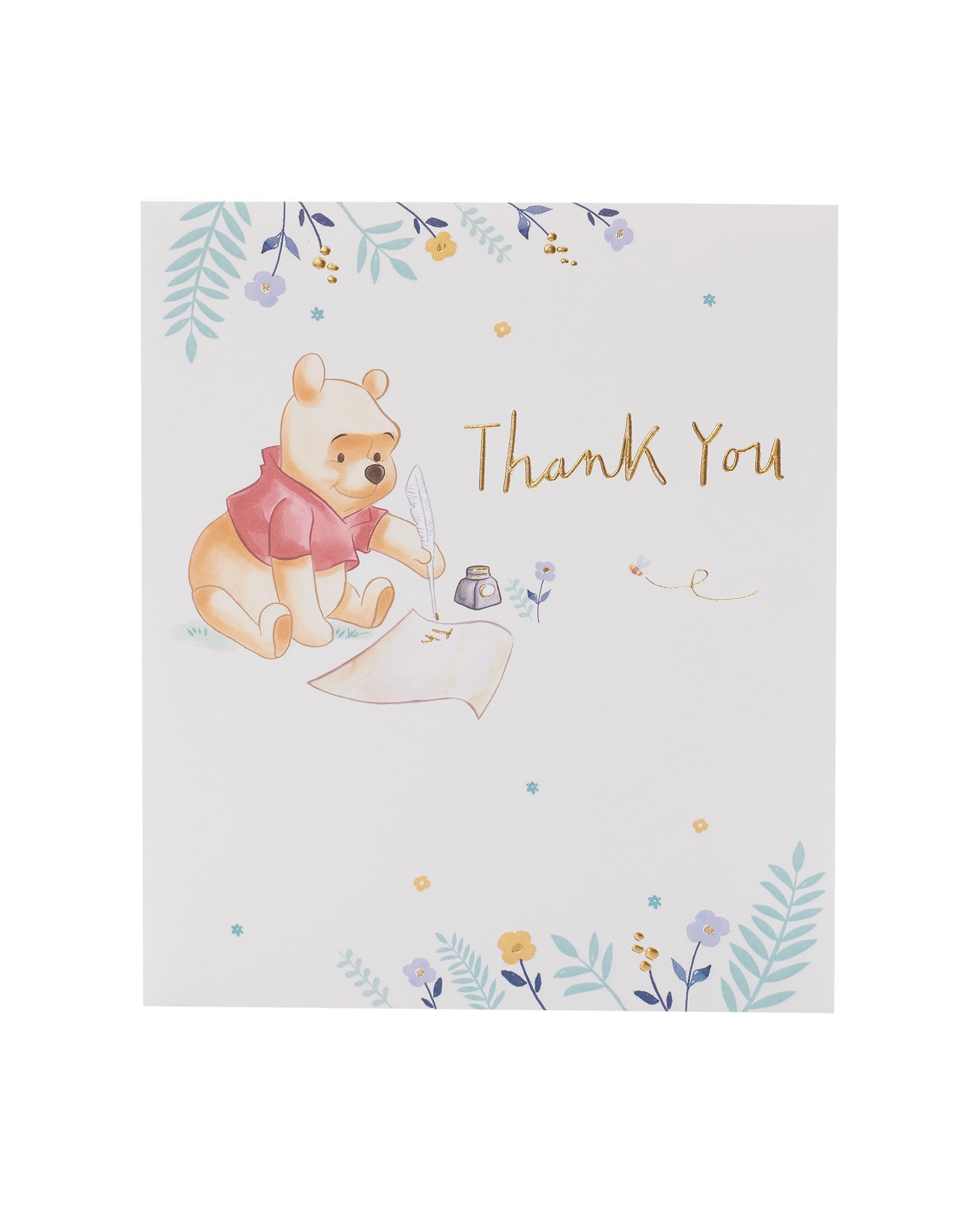 Winnie The Pooh Thank You Card for Him/Her/Friend - Scroll Design
