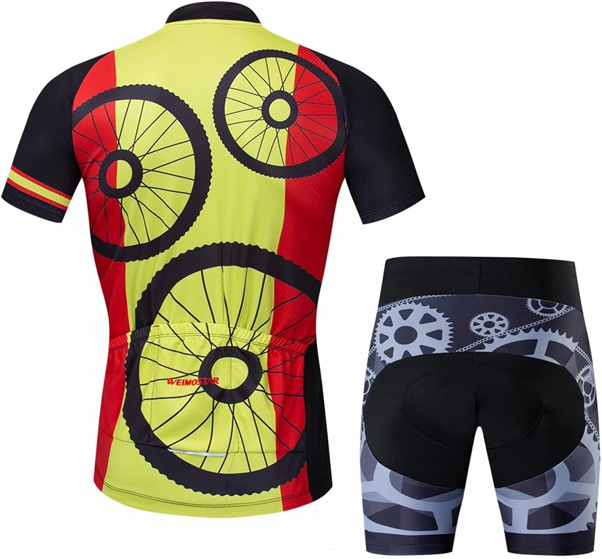 Men Cycling Jersey Set Summer Short Sleeve Mountain Bike Clothes MTB Jersey Bike Suits Quick Dry Breathable